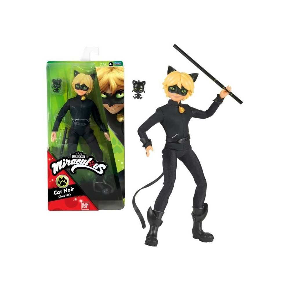 Miraculous - Poupée mannequin 26 cm Chat Noir - BANDAI