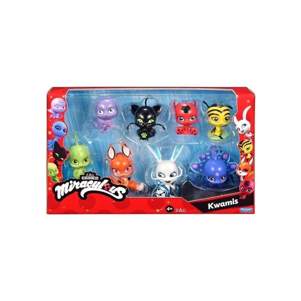 Bandai - Miraculous - Pack de 8 kwamis – Collection de Mini-figurine