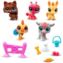 BANDAI - Littlest Pet Shop - Collector Set Theme de la ferme - 5 anima