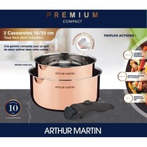 2 casseroles 16-20 cm + 1 poignée - ARTHUR MARTIN - AM720GT - 3 couch