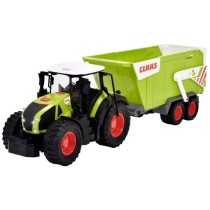 Dickie - Tracteur Claas + remorque 65cm - Son et lumiere - Benne bascu