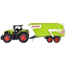 Dickie - Tracteur Claas + remorque 65cm - Son et lumiere - Benne bascu