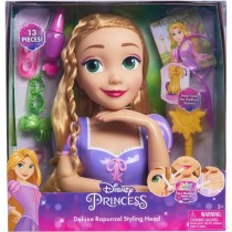 Tete a coiffer - DISNEY PRINCESSES - Tete a Coiffer Raiponce Deluxe -