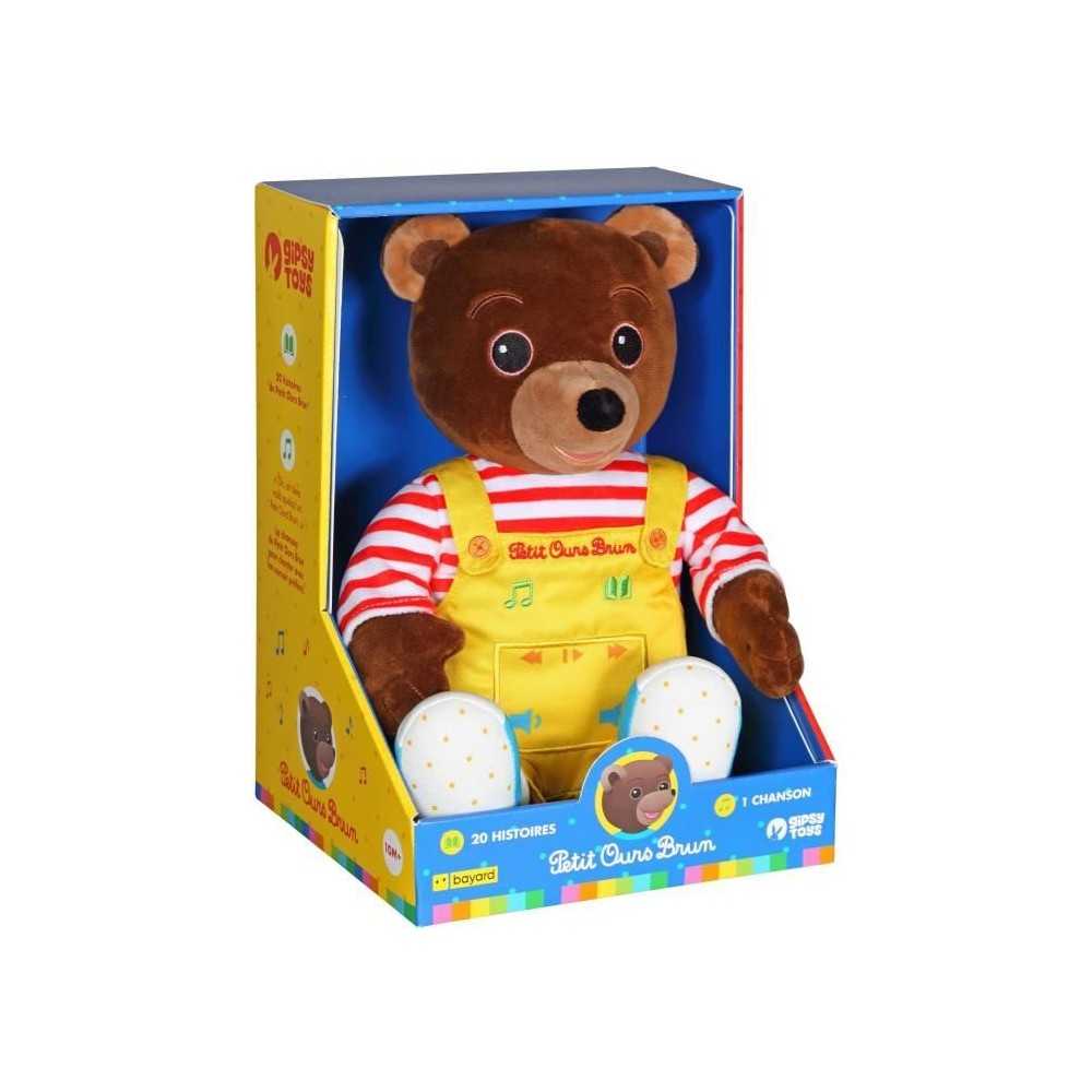 Gipsy Toys - Petit Ours Brun – Peluche Musicale Qui Parle Conteur d'