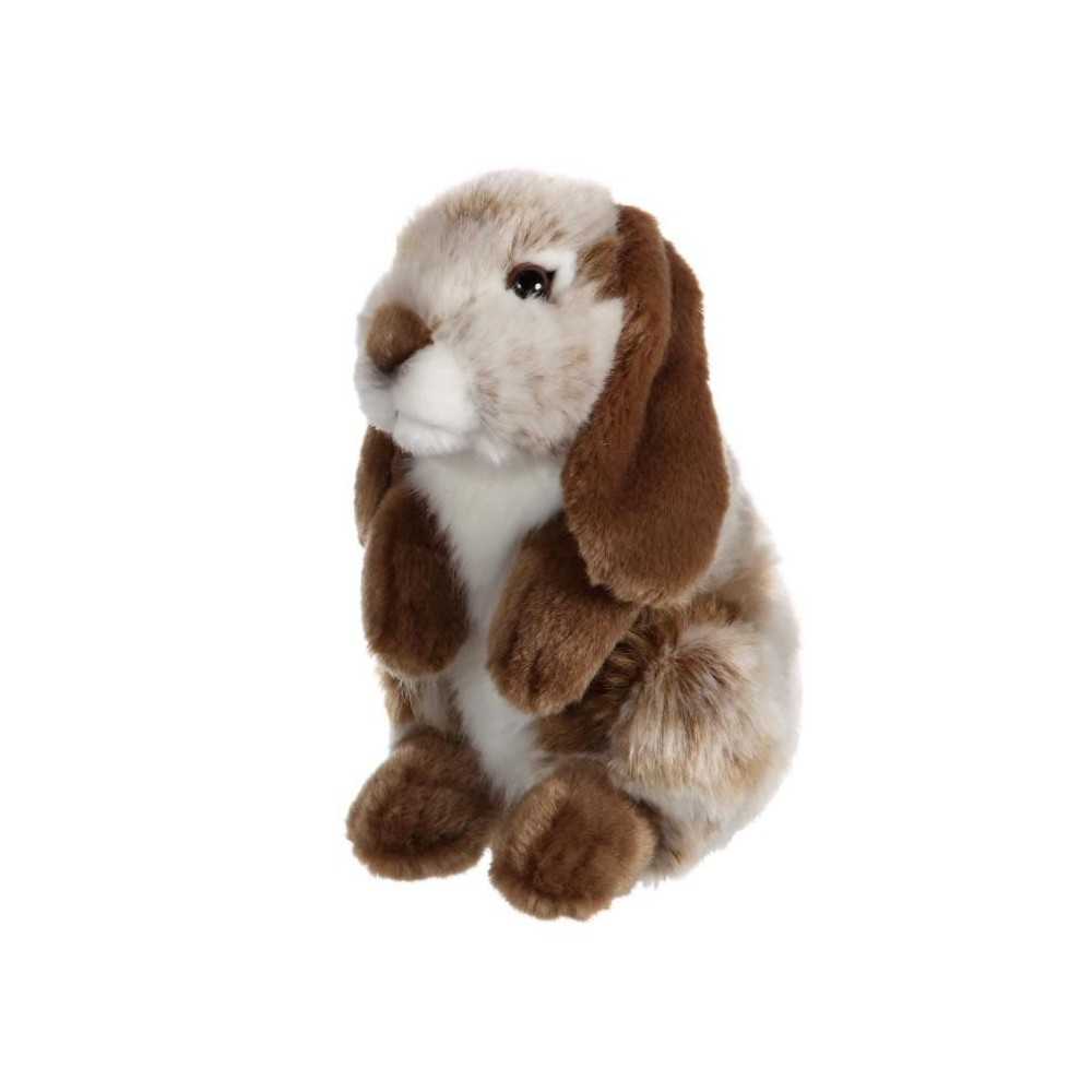 Gipsy Toys - Lapin Bélier - Peluche - 18 cm - Marron