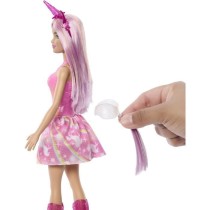 Barbie-Poupées Licorne avec cheveux fantaisie et tenues effet dégrad