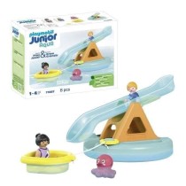 PLAYMOBIL Junior 71687 Ilôt avec toboggan aquatiqueComprend deux pers