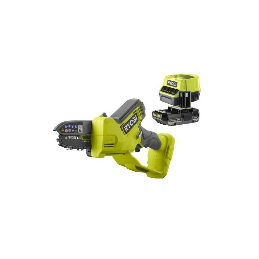 RYOBI - Élagueur a main 18V ONE+ - Brushless- guide 10 cm - 6 m/s - t