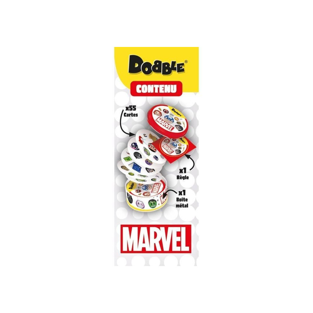 Jeu d'ambiance - ASMODEE - Dobble : Marvel Emoji (Eco Sleeve) - 6 ans