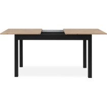 Table extensible COBURG + 1 allonge 40cm - Style industriel - Chene ar