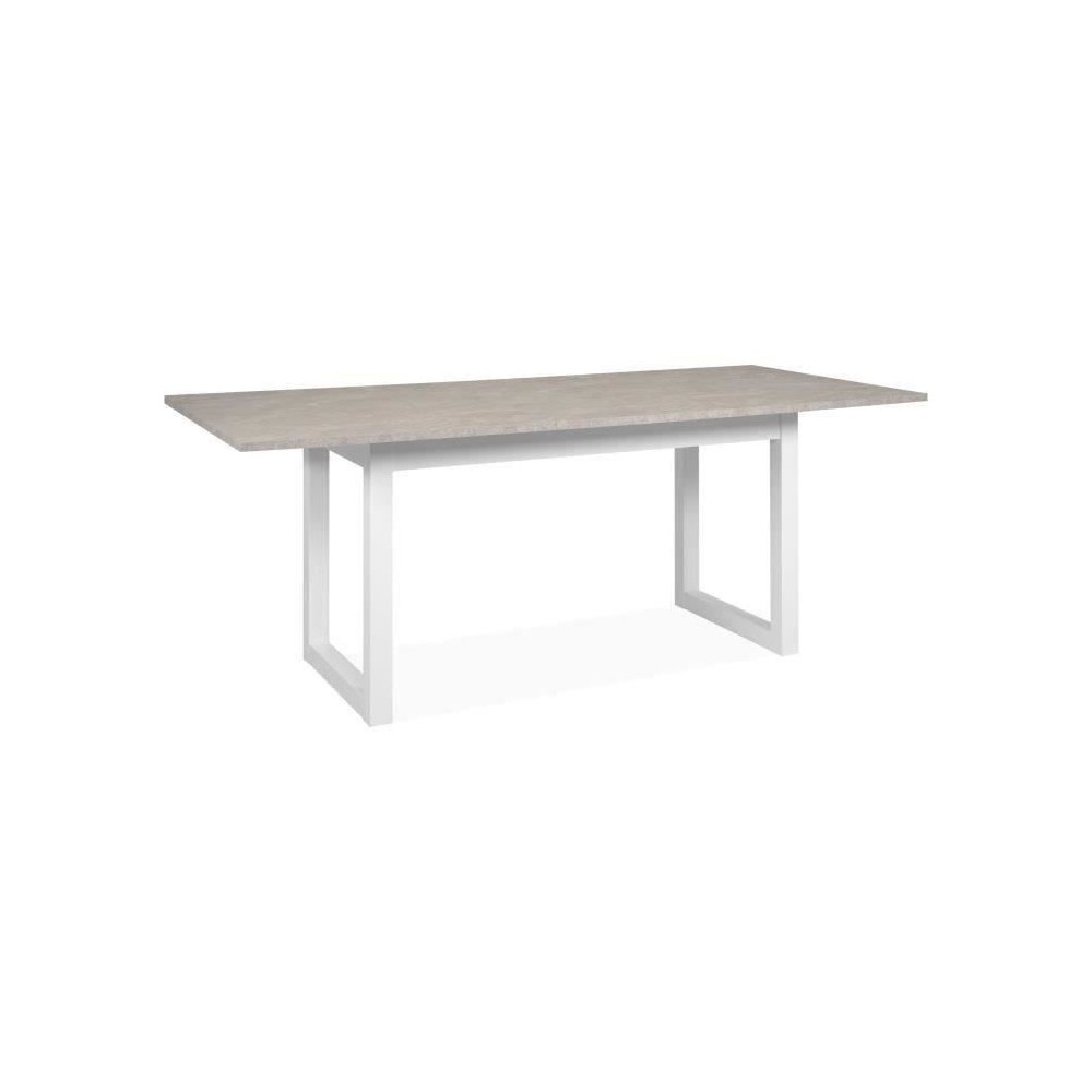 Table a manger extensible Houston - 160-200 x 75 x 90 cm - Plateau eff