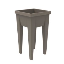 Espace Potager Veg&Table URBAN Taupe - L38,5 x P38,5 x H68 cm - 4 bouc