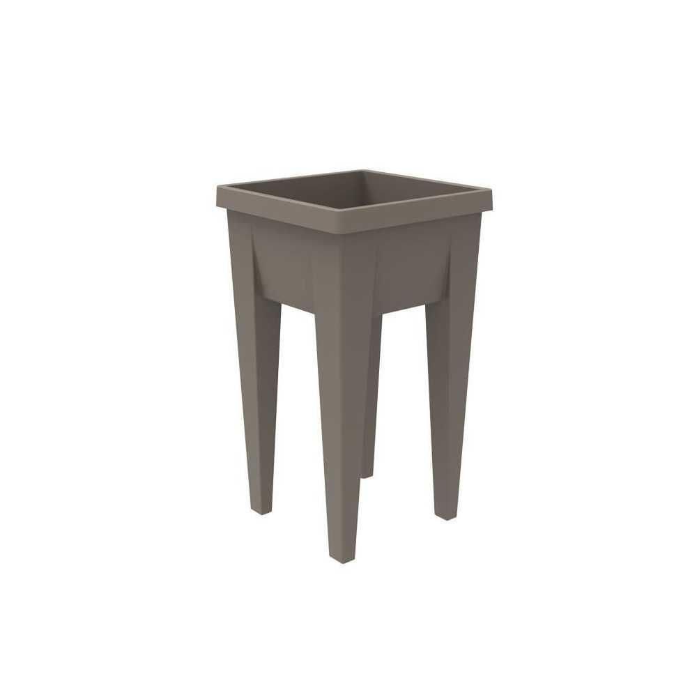 Espace Potager Veg&Table URBAN Taupe - L38,5 x P38,5 x H68 cm - 4 bouc