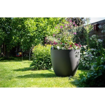 Pot de fleurs - GARDEN ID - Phoenix Anthracite - 60 x 56 cm - 100% Rec