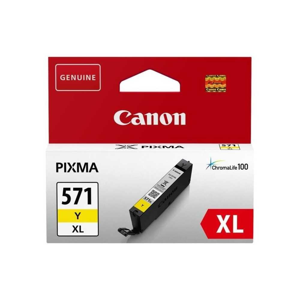 CANON Cartouche d'encre CLI-571 XL grande capacité Jaune (CLI571XL)