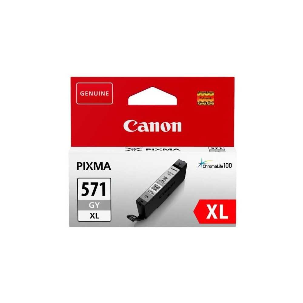 CANON Cartouche d'encre CLI-571GY XL grande capacité Gris (CLI571XL)