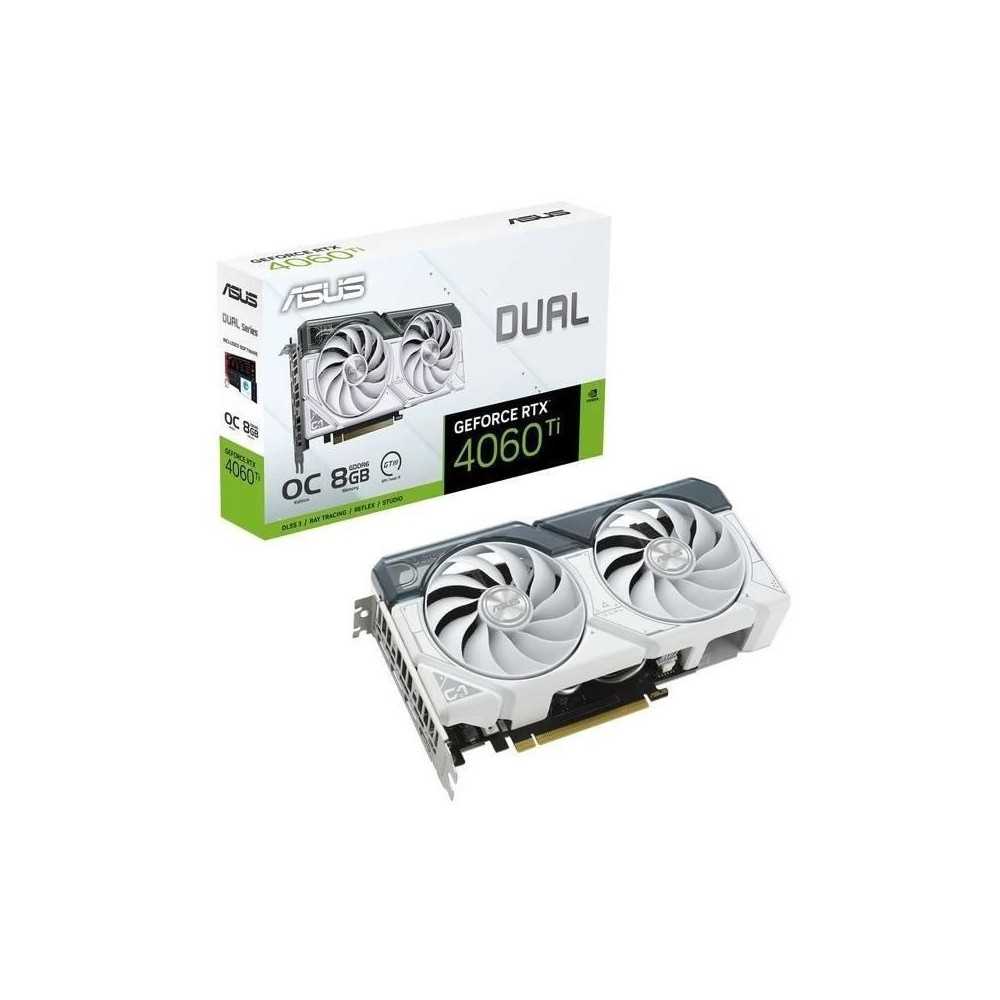 ASUS - Carte Graphique - DUAL-RTX4060TI-O8G-WHITE