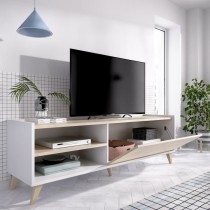 Ensemble salon NESS : Meuble TV + Table basse relevable - Mélaminé -