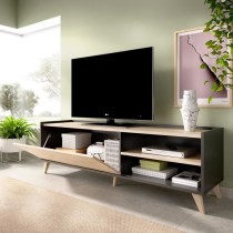 Ensemble salon NESS : Meuble TV + Table basse relevable - Mélaminé -