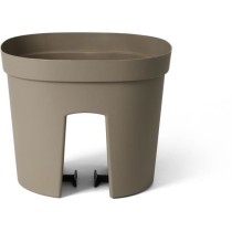 Pot balustrade - GARDEN ID Smile - Taupe 30 cm - S'adapte a toutes les