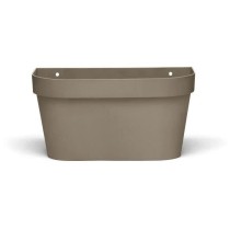 Pot mural - GARDEN ID Star - Taupe 36 x 16 cm - Réserve d'eau avec sy