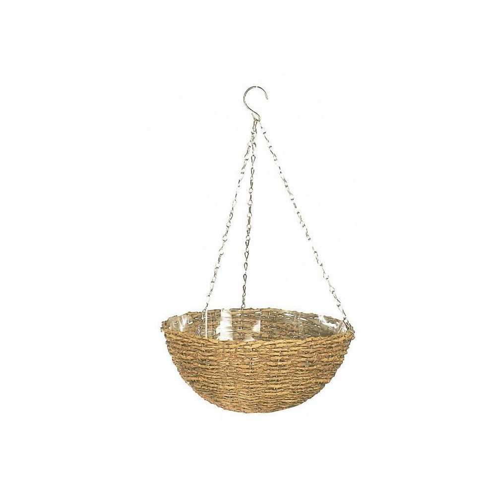 Panier suspendu - GARDEN ID Rustic - 35 cm - coque plastique (intérie