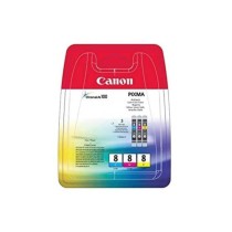 CANON Pack de 3 cartouches d'encre CLI-8 Cyan/Magenta/Jaune