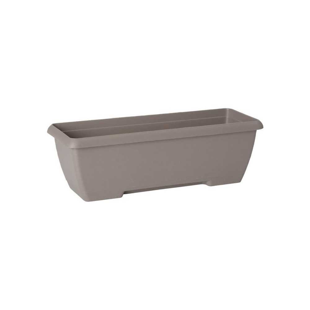 Jardiniere - GARDEN ID Teramo - Taupe 60 cm - Solidité - Réserve d'e