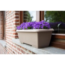 Jardiniere - GARDEN ID Teramo - Taupe 60 cm - Solidité - Réserve d'e