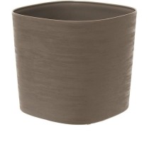 Pot avec réserve d'eau - GARDEN ID Respect - Taupe 20 x 20 cm - 100%