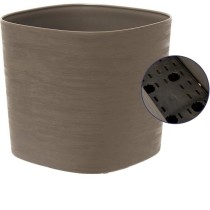 Pot avec réserve d'eau - GARDEN ID Respect - Taupe 20 x 20 cm - 100%