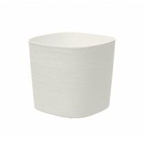 Pot avec réserve d'eau - GARDEN ID Respect - Blanc 25 x 25 cm - 100%