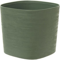 Pot avec réserve d'eau - GARDEN ID Respect - Vert de gris 40 x 40 cm