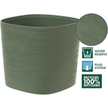 Pot avec réserve d'eau - GARDEN ID Respect - Vert de gris 40 x 40 cm