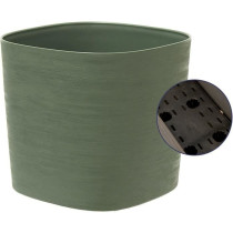 Pot avec réserve d'eau - GARDEN ID Respect - Vert de gris 40 x 40 cm