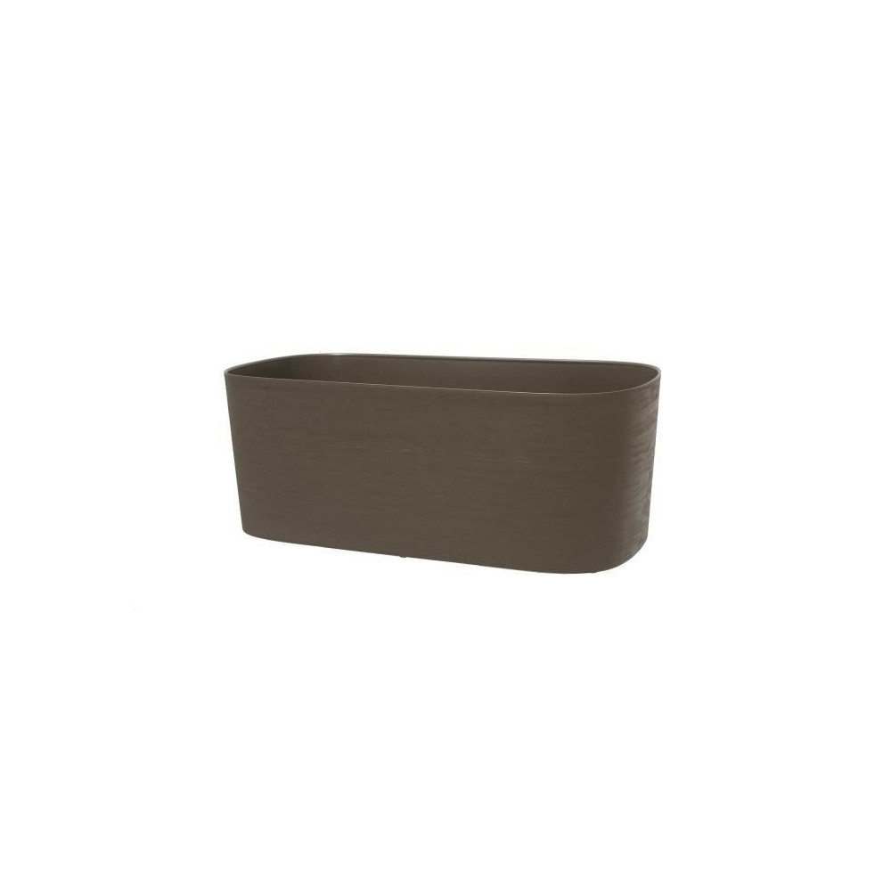 Jardiniere avec réserve d'eau - GARDEN ID Respect - Taupe 50 x 17 cm