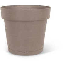 Pot a réserve d'eau - GARDEN ID Glamour - Taupe 40 cm - Surface granu