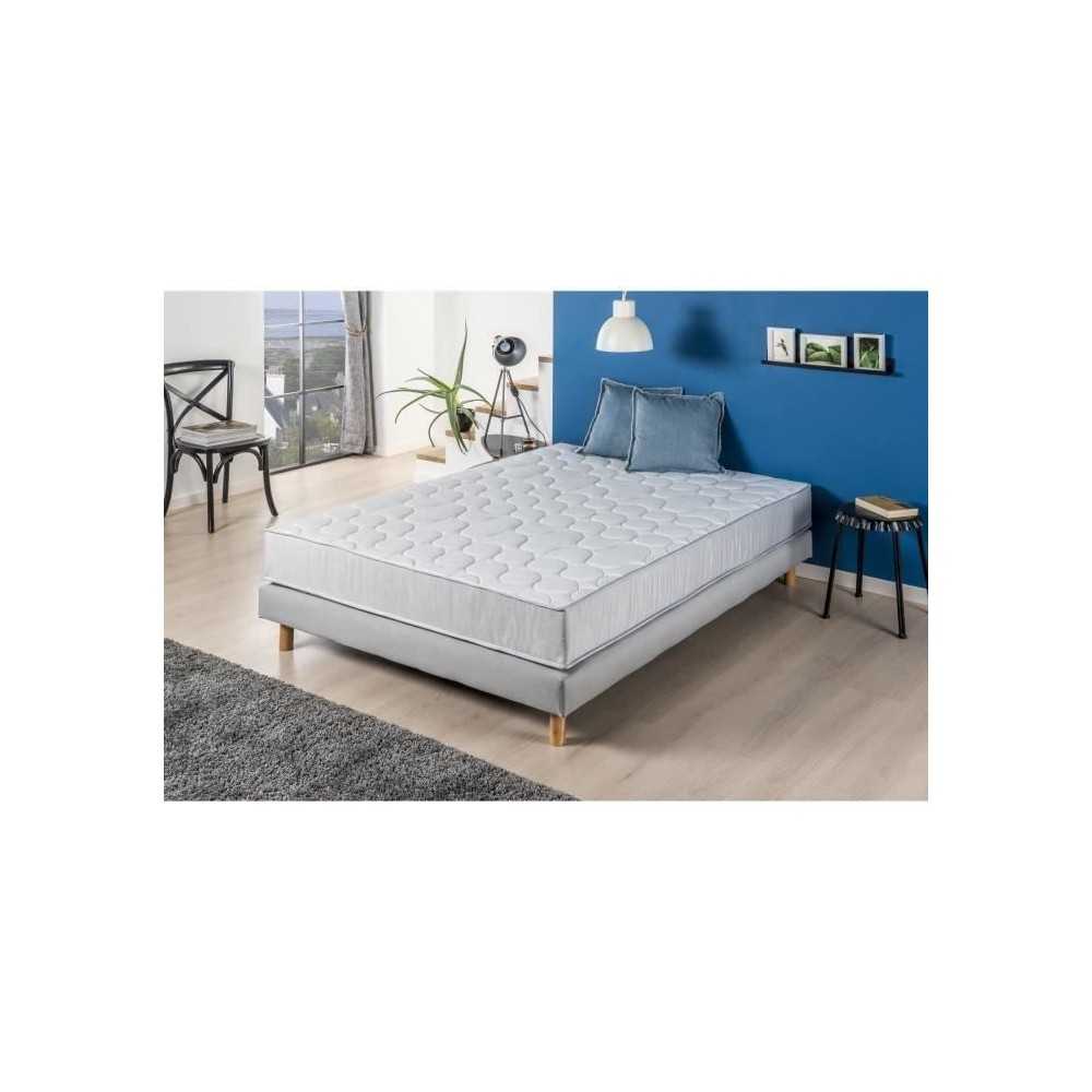 Matelas 140x190 cm - 580 Ressorts ensachés - 5 zones de confort - 19