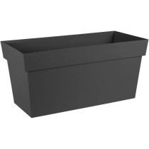 EDA Muret avec roulettes Toscane - 79 x 35 x H 39 cm - 74 L - Noir