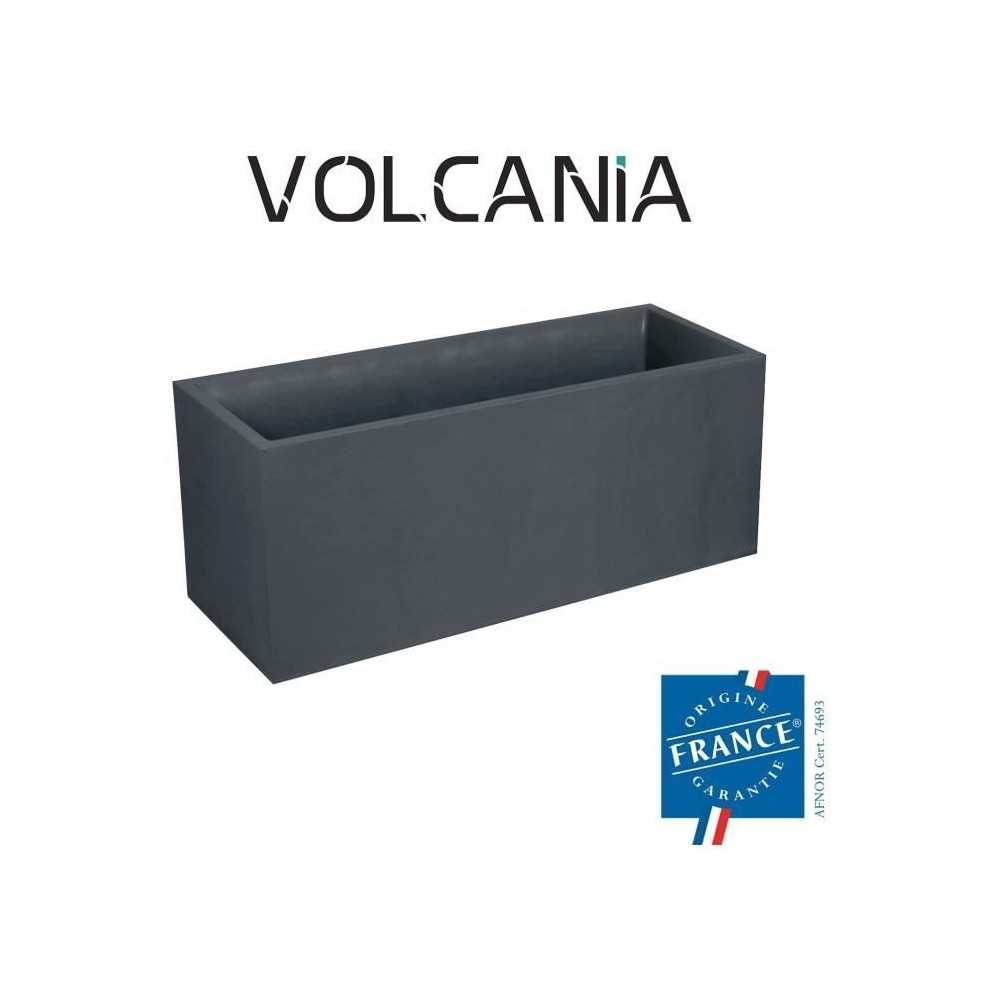 EDA Bac jardiniere Volcania 100 x 40 x 40 cm - 97,6 L - Gris anthracit