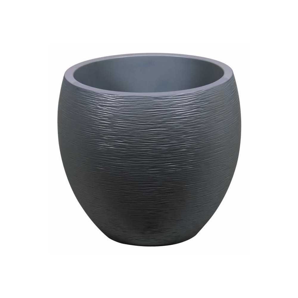 EDA Pot rond Graphit Ø50cm - Contenance 46L - Gris anthracite