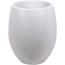 Pot rond Graphit - EDA PLASTIQUE - Contenance 53L - Blanc cérusé