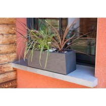 EDA PLASTIQUE Balconniere Graphit Up - 25 L - 59 x 19,5 x 22,8 cm - Gr