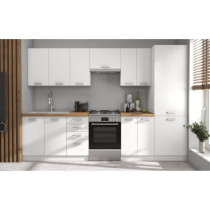 ATLAS Cuisine complete 8 éléments - Décor blanc - L300 x H52 x H82