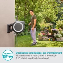 Dévidoir automatique mural RollUp XL GARDENA - 35m - Ø13mm - Liseret