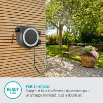 Dévidoir automatique mural RollUp XL GARDENA - 35m - Ø13mm - Liseret