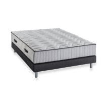 Ensemble matelas + sommier 160 x 200 cm - 672 Ressorts ensachés - 7 z