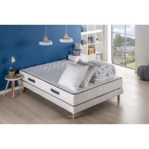 Pack pret a dormir - Matelas 140x190 cm + Sommier + Couette + Oreiller