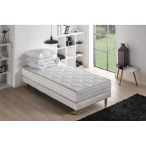 Pack pret a dormir Matelas + Sommier 90 x 190 cm + Couette + Oreiller