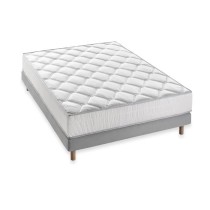 Pack Complet Matelas 160 x 200 cm + Sommier + Couette + 2 Oreillers -